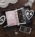 A7 Acrylic Filofax Personal Planner Dashboard, 3 Ring & 6 Ring Binder Divider, Kawaii Lace Photocard