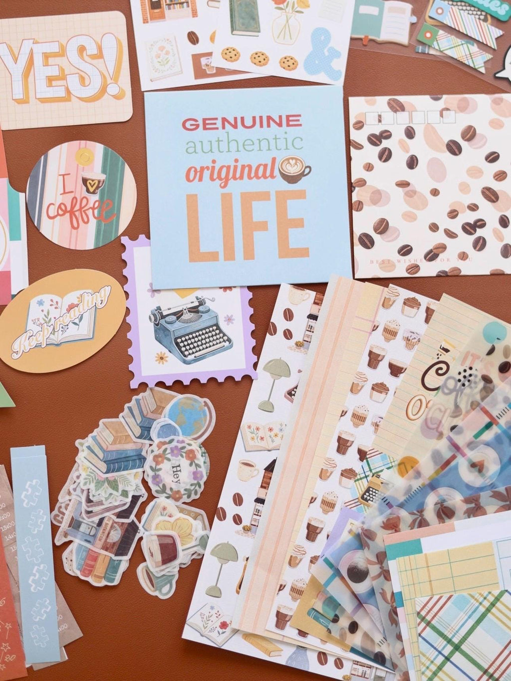 Vintage Junk Journal Ephemera Kit 97Pcs Scrapbook Paper Washi Sticker Pack Stationery