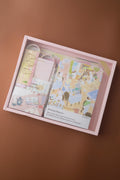 A6 Pink Journal Gift Box Curated Korean Scrapbook Set Washi Sticker Pack