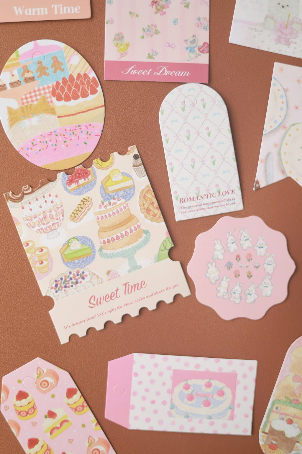 A6 Pink Journal Gift Box Curated Korean Scrapbook Set Washi Sticker Pack