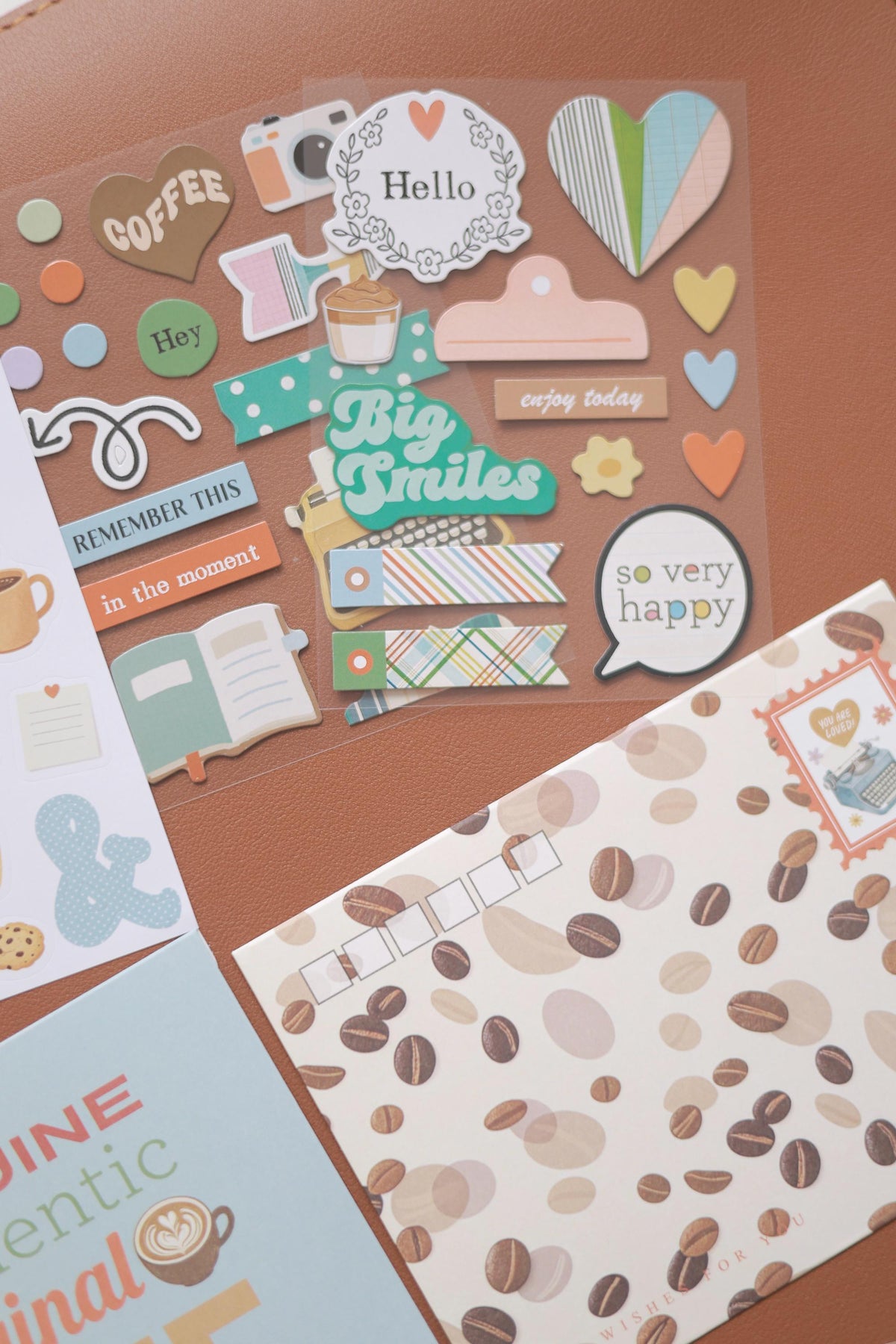 Vintage Junk Journal Ephemera Kit 97Pcs Scrapbook Paper Washi Sticker Pack Stationery