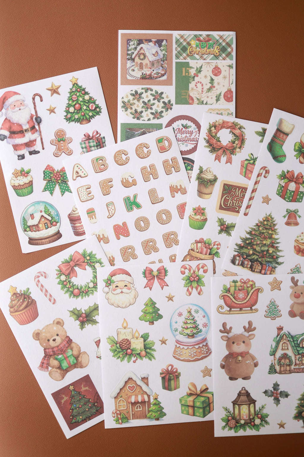 Christmas Journal Gift Box Holiday Scrapbook Set Stationery Pack