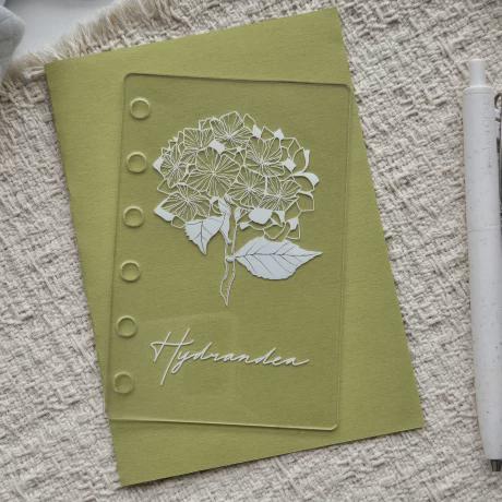 A5 A7 Acrylic  Filofax Personal Planner Dashboard, Botanical Engraved 6-Ring Binder Divider